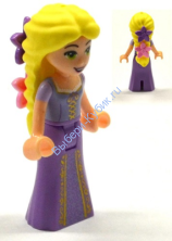 Rapunzel with 2 Flowers in Hair