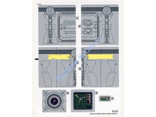 Наклейки К Набору Лего 75136 - Международная версия - (25161/6137942)
