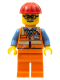 Минифигурка Лего - Строитель twn346