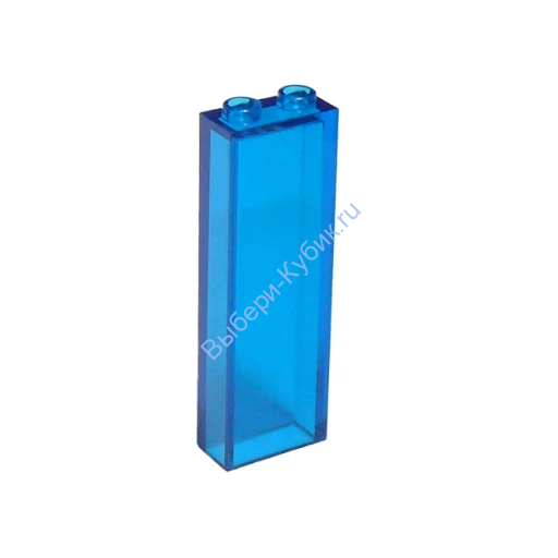 Деталь Лего Кубик 1 х 2 х 5 Цвет Прозрачно Темно-Синий