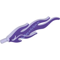 Деталь Лего Пламя Большое Цвет Прозрачно-Фиолетовый