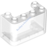 Деталь Лего Лобовое Стекло 2 х 4 х 2 Вертикальное Цвет Прозрачный