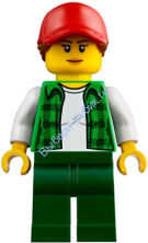 Минифигурка Лего Сити -  Женщина Truck Driver, Female  cty0838