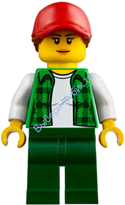 Минифигурка Лего Сити -  Женщина Truck Driver, Female  cty0838