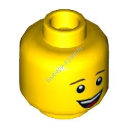 Деталь Лего Голова Минифигурки Мужская Цвет Желтый