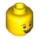 Деталь Лего Голова Минифигурки Мужская Цвет Желтый