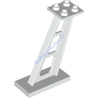 Деталь Лего Опора 2 х 4 х 5 Наклонная Цвет Белый
