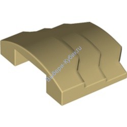 Деталь Лего Клин 4 x 3 Без Шипов Ступенчатый Цвет Песочный
