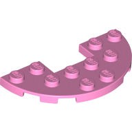 Деталь Лего Пластина Полукруг 3 х 6 С 1 х 2 Вырезом Цвет Ярко-Розовый