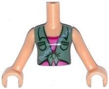 Деталь Лего Торс Мини Долл Френдс С Рисунком Цвет Светло-Телесный