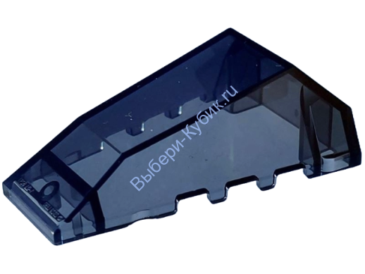 Деталь Лего Лобовое Стекло 6 x 4 x 1 2/3 Цвет Прозрачно-Черный