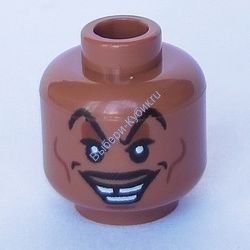 Деталь Лего Голова Минифигурки Цвет Умеренно Коричневый