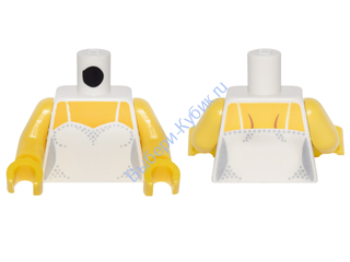 Деталь Лего Торс С Рисунком Цвет Белый