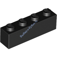Деталь Лего Кубик 1 х 4 Цвет Черный