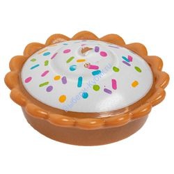 Деталь Лего Пирог С Белым Кремом И Конфети Цвет Карамельный