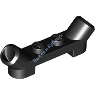 Деталь Лего Пластина 1 х 4 С Угловыми Трубками Цвет Черный