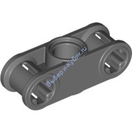 Деталь Лего Техник Коннектор Перпендикулярный 3L Для Пина Цвет Темно-Серый