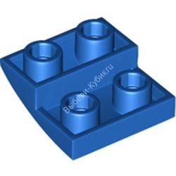 Деталь Лего Кубик Закругленный 2 х 2 Перевернутый Цвет Синий