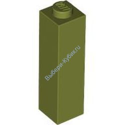 Деталь Лего Кубик 1 х 1 х 3 Цвет Оливковый Зеленый