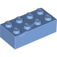 Деталь Лего Кубик 2 х 4 Цвет Голубой