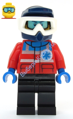 Минифигурка Лего Сити - Член лыжного патруля - Мужчина