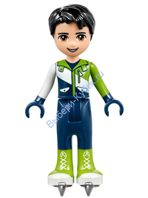 Friends Nate, Dark Blue Trousers, Ski Jacket, Skates (41322)