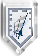 Деталь Лего Плитка Модифицированная 2 х 3 Пятиугольная С Рисунком Цвет Прозрачный