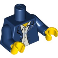 Деталь Лего Торс С Рисунком Цвет Темно-Синий
