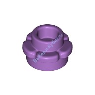 Деталь Лего Пластина Круглая 1 х 1 С Лепестками (5 Лепестков) Цвет Умеренно-Лавандовый