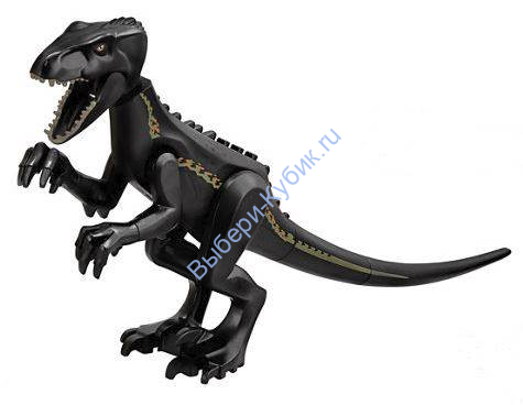 Деталь Лего Динозавр Индораптор Цвет Черный