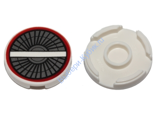 Деталь Лего Плитка Круглая 2 х 2 С Рисунком Цвет Белый