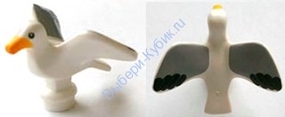 Деталь Лего Птица Чайка Цвет Белый