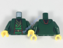 Деталь Лего Мини Долл Ноги С Рисунком Цвет Темно-Зеленый