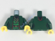 Деталь Лего Мини Долл Ноги С Рисунком Цвет Темно-Зеленый