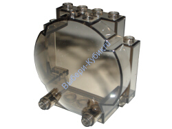 Деталь Лего  Лобовое стекло 3 x 6 x 5 Пузырь Цвет Прозрачно-Коричневый 