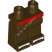 Деталь Лего Ноги С Рисунком Цвет Темно-Коричневый