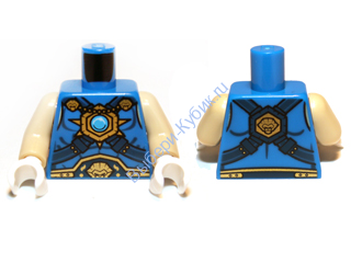 Деталь Лего Торс С Рисунком Цвет Синий