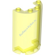 Деталь Лего Половина Цилиндра 2 х 4 х 5 С 1 х 2 Вырезом Цвет Прозрачно-Неоново-Зеленый