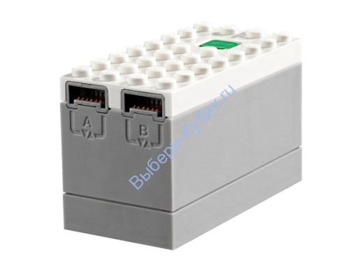 Деталь Лего Техник Электрический Аккумуляторный Блок На 9 В С Питанием от Bluetooth-концентратора Цвет Белый