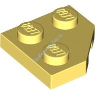 Деталь Лего Пластина Клин 2 х 2 Обрезанный Угол Цвет Ярко-Светло-Желтый