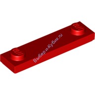 Деталь Лего Пластина 1 х 4 С 2 Штырьками И Желобком Цвет Красный
