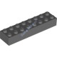 Деталь Лего Кубик 2 х 8 Цвет Темно-Серый