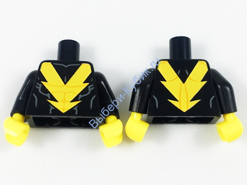 Деталь Лего Торс С Рисунком Цвет Черный