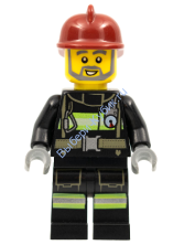 Минифигурка Лего Сити - Пожарный