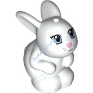 Деталь Лего Заяц / Кролик Фрэндс Цвет Белый