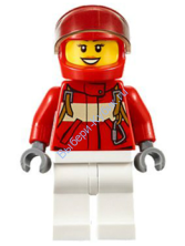 Минифигурка Лего Женщина- фельдшер - пилот