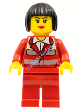 Минифигурка Лего Сити -Парамедик - Женщина