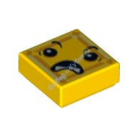 Деталь Лего Плитка 1 х 1 с Мордочкой Цвет Желтый