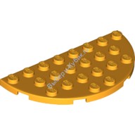 Деталь Лего Пластина Полукруг 4 х 8 Цвет Ярко-Светло-Оранжевый