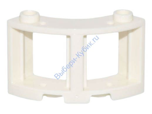 Деталь Лего Окно Круглое Угловое 3 x 3 x 2 Цвет Белый